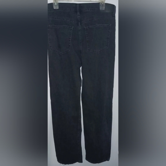 Aeropostale Women's 90S Baggy Jeans Black 12R Regular Distressed - Picture 8 of 14